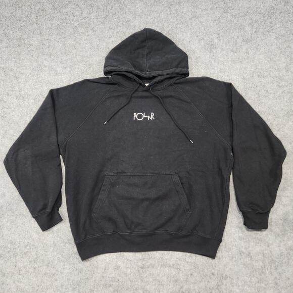 Polar Skate Co Mens L Large Black Default Pullover Sweatshirt Skateboard Hoodie - Picture 3 of 14